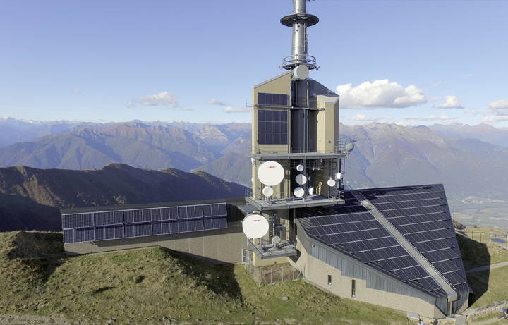 Photovoltaikanlage Swisscom Sendeturm Tamo
